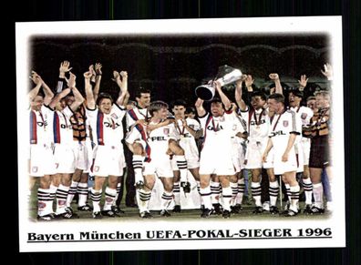 FC Bayern München Mannschaftskarte UEFA-Pokal-Sieger 1996