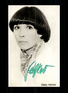 Gaby Herbst Rüdel Autogrammkarte Original Signiert + F 6417