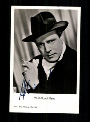 Wolf Albach Retty Rüdel Autogrammkarte Original Signiert + F 6474