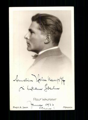 Rolf Walforst Autogrammkarte Original Signiert + F 6640