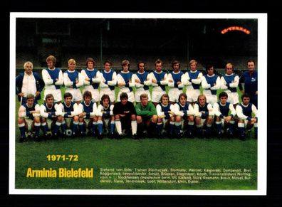 Arminia Bielefeld Mannschaftskarte 1971-72
