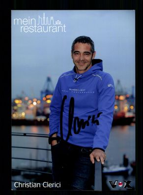 Christian Clerici Mein Restaurant Autogrammkarte Original Signiert + F 6968