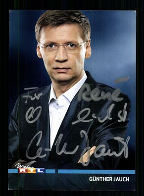 Günther Jauch RTL Autogrammkarte Original Signiert + F 7140