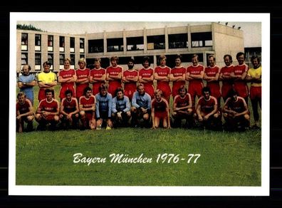 FC Bayern München Mannschaftskarte 1976-77
