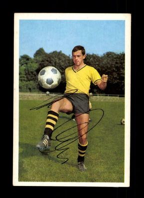 Reinhold Wosab Borussia Dortmund 1966-67 Bergmann Sammelbild Original Signiert