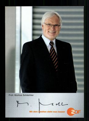 Markus Schächter ZDF Autogrammkarte Original Signiert + F 7678