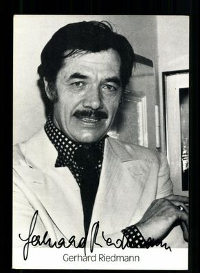 Gerhard Riedmann Autogrammkarte Original Signiert + F 7716