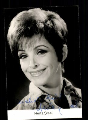 Herta Staal Autogrammkarte Original Signiert + F 4972