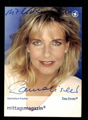 Hannelore Fischer ARD Mittagsmagazin Autogrammkarte Original Signiert + F 5038