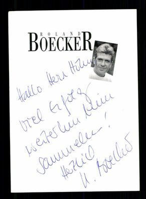 Roland Boecker Autogrammkarte Original Signiert + F 5049