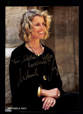 Michaela May Rüdel Autogrammkarte Original Signiert + F 5137