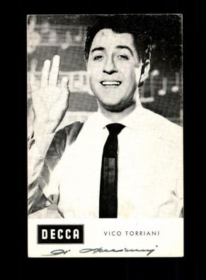 Vico Torriani Decca Autogrammkarte Original Signiert + F 5306