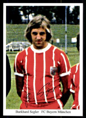 Burkhard Segler Autogrammkarte Bayern München Spieler 70er Jahre Original Sign