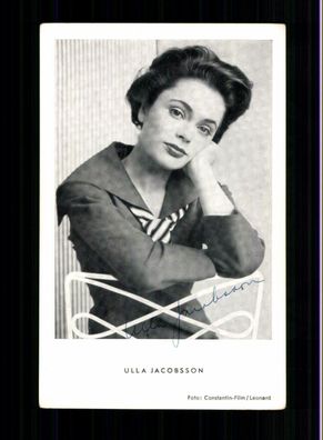 Ulla Jacobsson Autogrammkarte Druck Signatur + F 5910