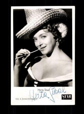 Herta Staal Star Revue Autogrammkarte Original Signiert + F 6279