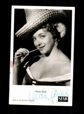 Herta Staal Star Revue Autogrammkarte Original Signiert + F 6280