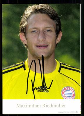 Maximilian Riedmüller Autogrammkarte Bayern München II 2010-11 Original Signiert