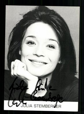 Julia Stemberger Autogrammkarte Original Signiert + F 7643