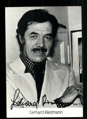 Gerhard Riedmann Autogrammkarte Original Signiert + F 7714