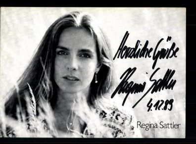 Regina Sattler Autogrammkarte Original Signiert + F 5177