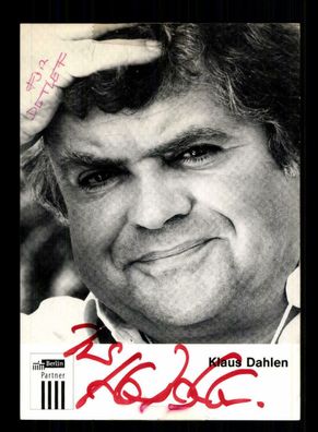 Klaus Dahlen Autogrammkarte Original Signiert + F 5372