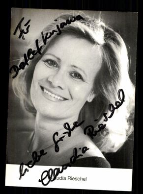 Claudia Rieschel Autogrammkarte Original Signiert + F 5390