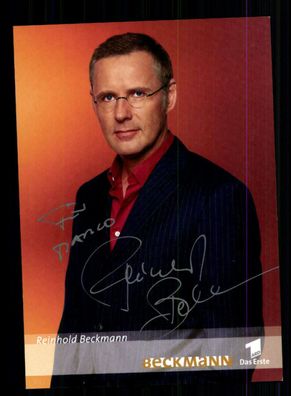 Reinhold Beckmann ARD Autogrammkarte Original Signiert + F 5483