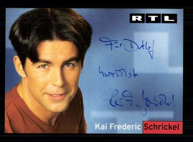 Kai Frederic Schrickel RTL Autogrammkarte Original Signiert + F 5801