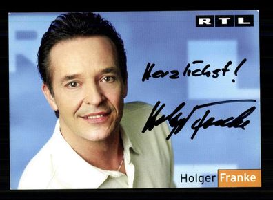 Holger Franke RTL Autogrammkarte Original Signiert + F 5816