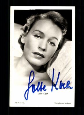 Lotte Koch UFA Autogrammkarte Original Signiert + F 5962
