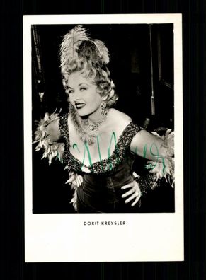 Doris Kreysler Autogrammkarte Original Signiert + F 6252