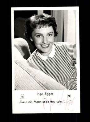 Inge Egger Autogrammkarte Original Signiert + F 6272