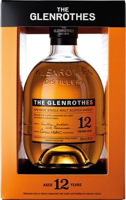 Glenrothes Speyside Single Malt Scotch Whisky 12 Years, 40 % Vol. Alk., Schottlan