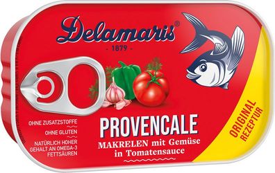 Delamaris Provencale Makrelen mit Gemüse in Tomatensauce