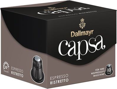 Dallmayr Capsa Espresso Ristretto 10, Nespresso-kompatibel, 10 Aluminium-Kaffeek