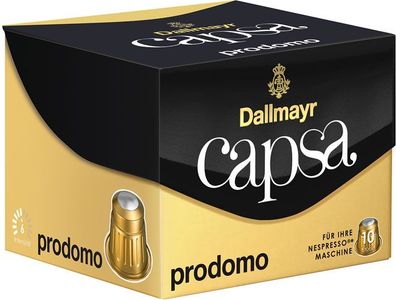Dallmayr Capsa Prodomo 6, Nespresso-kompatibel, 10 Aluminium-Kaffeekapseln