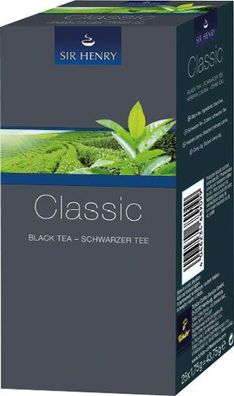 Sir Henry Tchibo Classic, Schwarzer Tee, Teebeutel im Kuvert, 2. Entnahmefach/ di