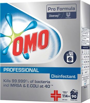 Omo Professional Disinfectant, Waschmittal-Pulver desinfizierend (Pro Formula) 9