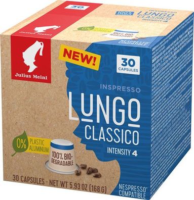 Julius Meinl Inspresso Lungo Classico 6 XL, Nespresso-kompatibel, kompostierbar,