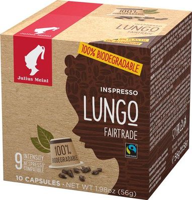 Julius Meinl Inspresso Fairtrade Lungo Forte 9, Nespresso-kompatibel, kompostier