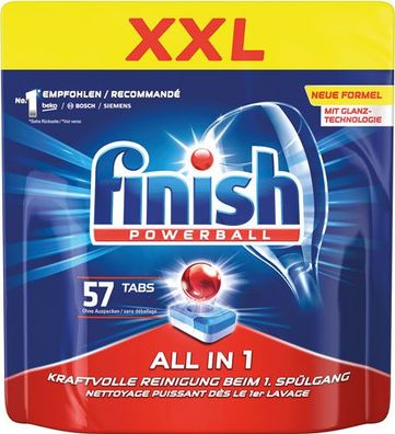 finish All-in-1 XXL Powerball-Tabs Kraftvolle Reinigung, inkl. Salz- und Klarspü