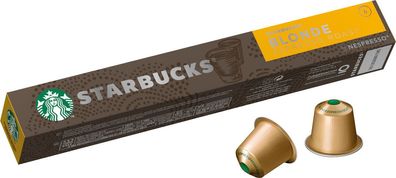 Starbucks Blonde Espresso Roast 6, Nespresso-kompatibel, 10 Aluminium-Kaffeekaps