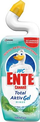 WC-Ente Total Aktiv Gel Mint Melody, WC-Gel gegen Kalk und schlechte Gerüche