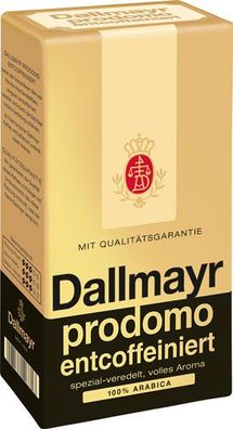 Dallmayr Prodomo Entkoffeiniert, gemahlen