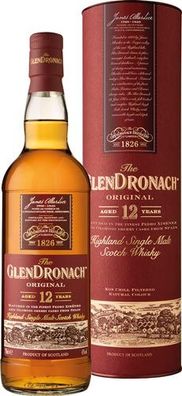 Glendronach Original Highland Single Malt Scotch Whisky Aged 12 Years, 43 % Vol.