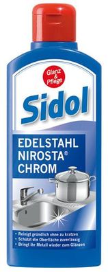 Sidol Glanz und Pflege für Edelstahl, Nirosta und Chrom