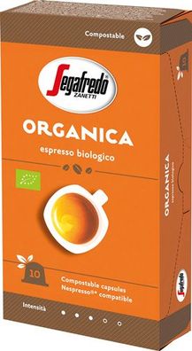 Segafredo Zanetti Organica 3, Bio-Espresso, Nespresso-kompatibel, kompostierbar,