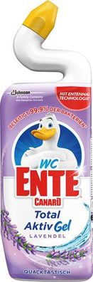 WC-Ente Total Aktiv Gel Lavender Bloom, WC-Gel mit Frische-Duft