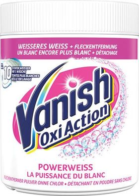 Vanish OxiAction Powerweiss Wäsche-Booster ohne Chlor, Fleckentferner-Pulver