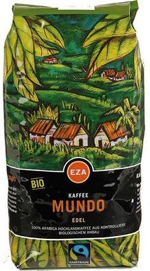 EZA Fairtrade Mundo Edel, Bio-Kaffee, Ganze Bohne